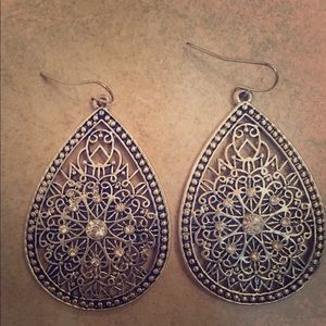 New York & Company - Silver/Rhinestone Earrings